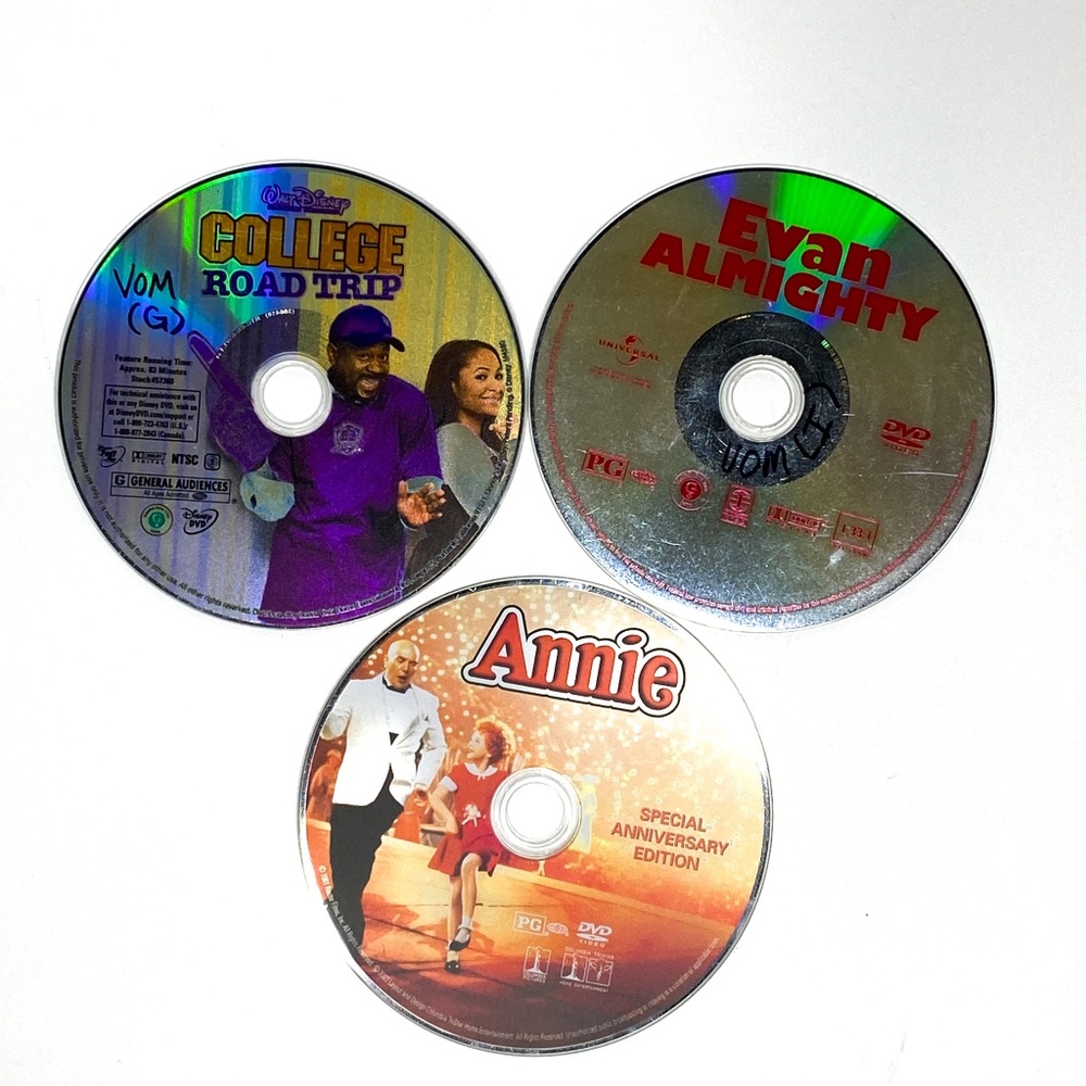 DVD Bundle (3) Annie - Special Edition, Evan Almighty, College Road Trip Disney